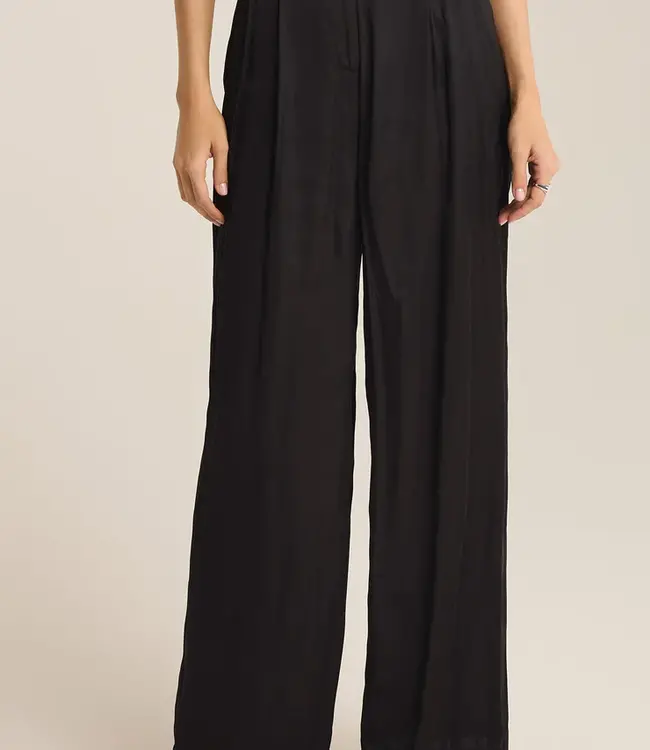 ZSupply Lisse Wide Leg Pant, Black