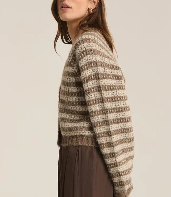 ZSupply Este Metallic Stripe Cardigan