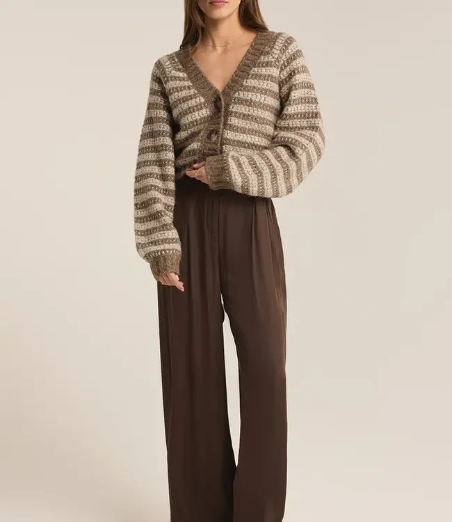 ZSupply Este Metallic Stripe Cardigan