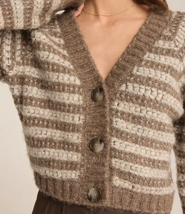ZSupply Este Metallic Stripe Cardigan