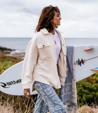 Rip Curl High Tide Fleece Shacket, Shell