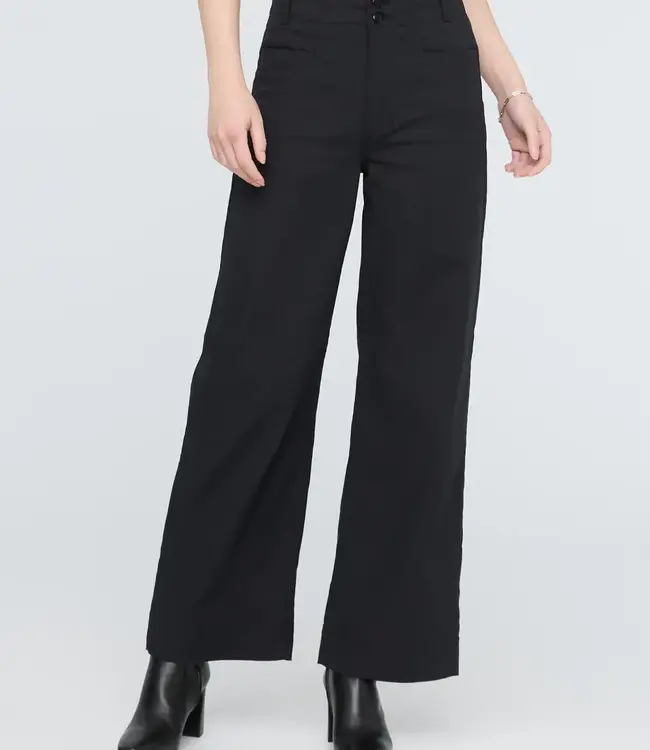 Du/er NuStretch High Rise Trouser, Black