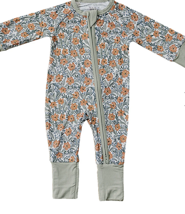 25MB01-Dainty Meadow Bamboo Zipper