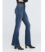 Du/er Performance High Rise Flare, Worn in Blue