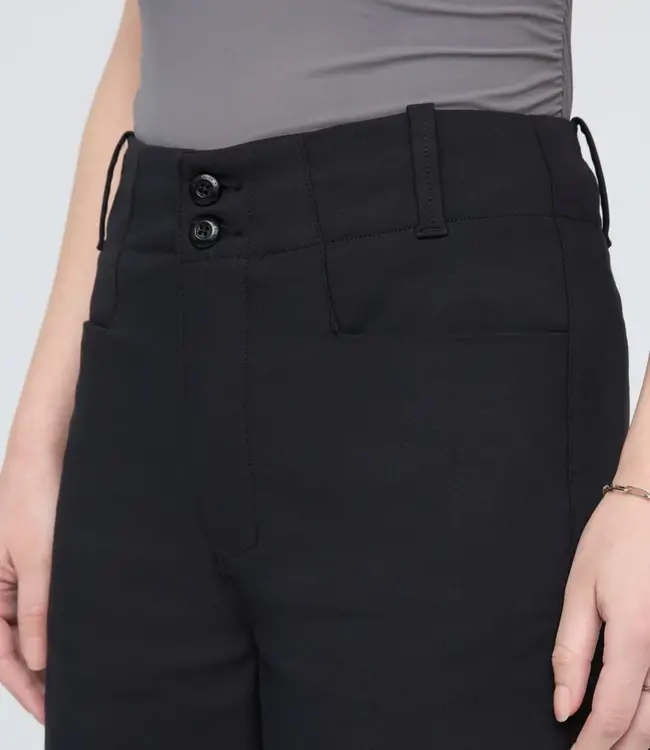 Du/er NuStretch High Rise Trouser, Black