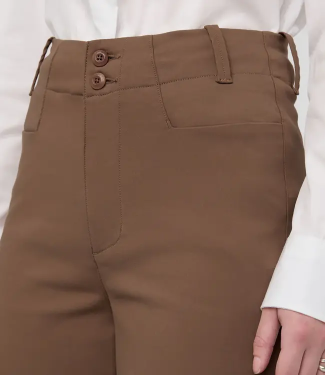 Du/er NuStretch High Rise Trouser, Warm Sand