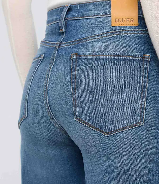 Du/er Performance HR Straight, Mid Blue