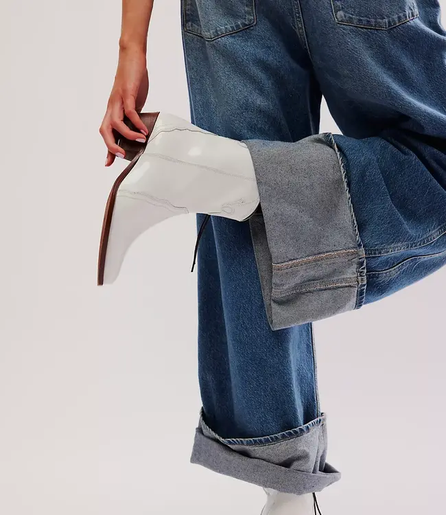 Free People New Frontier Western Boot, White