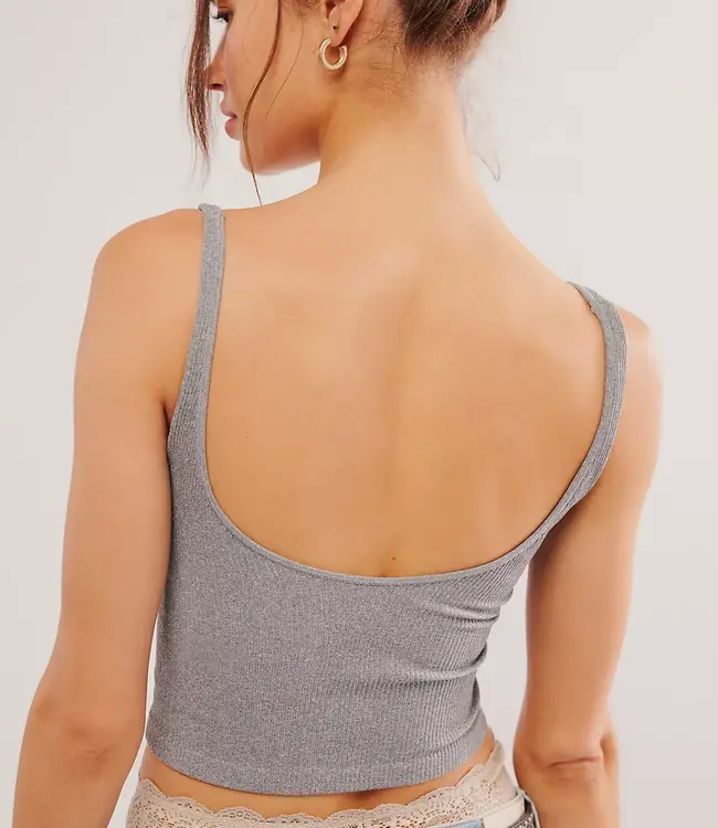 Free People Meg Seamless Crop, Grey