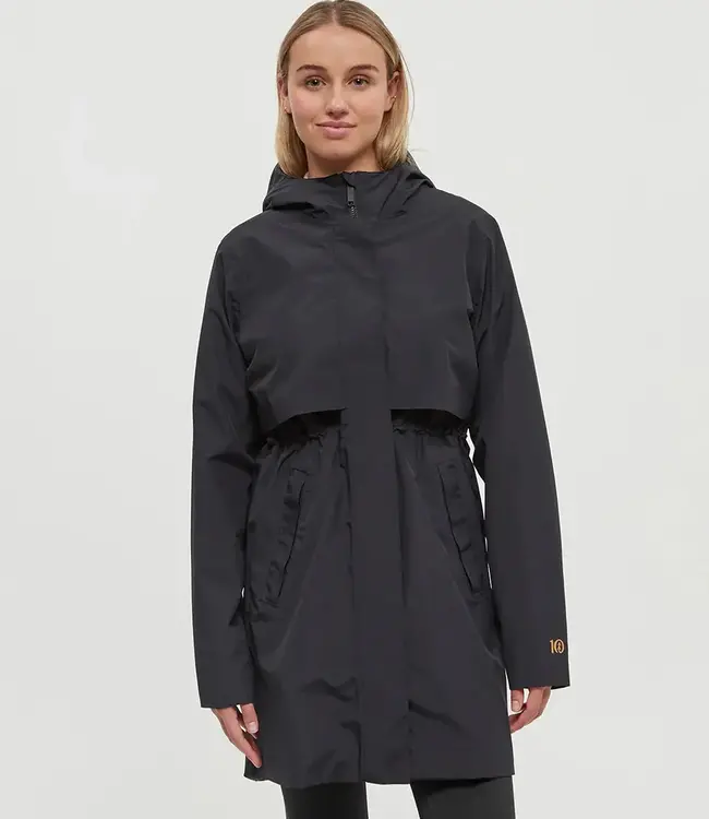 Tentree Nimbus Long Rain Jacket, Meteorite Black