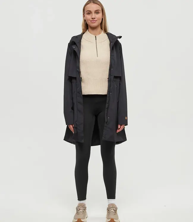 Tentree Nimbus Long Rain Jacket, Meteorite Black