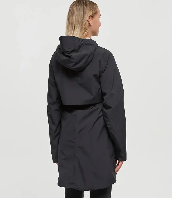 Tentree Nimbus Long Rain Jacket, Meteorite Black