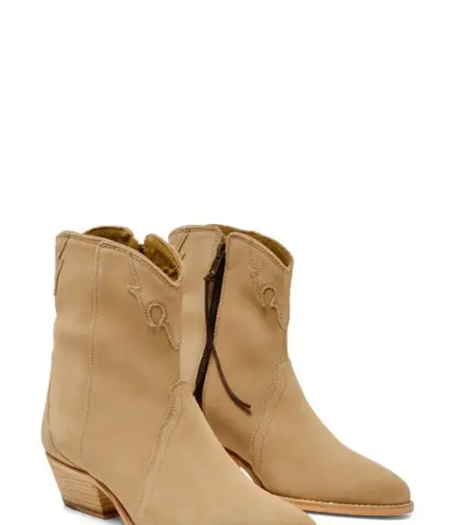 Free People New Frontier Western Boot, Oyster Suede