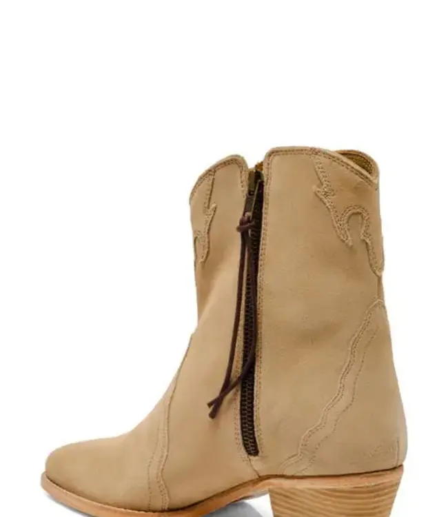 Free People New Frontier Western Boot, Oyster Suede
