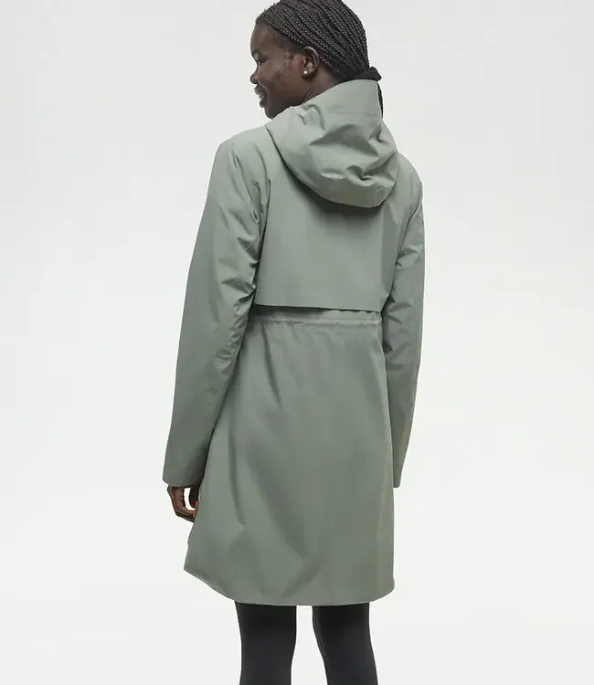 Tentree Nimbus Long Rain Jacket, Agave Green