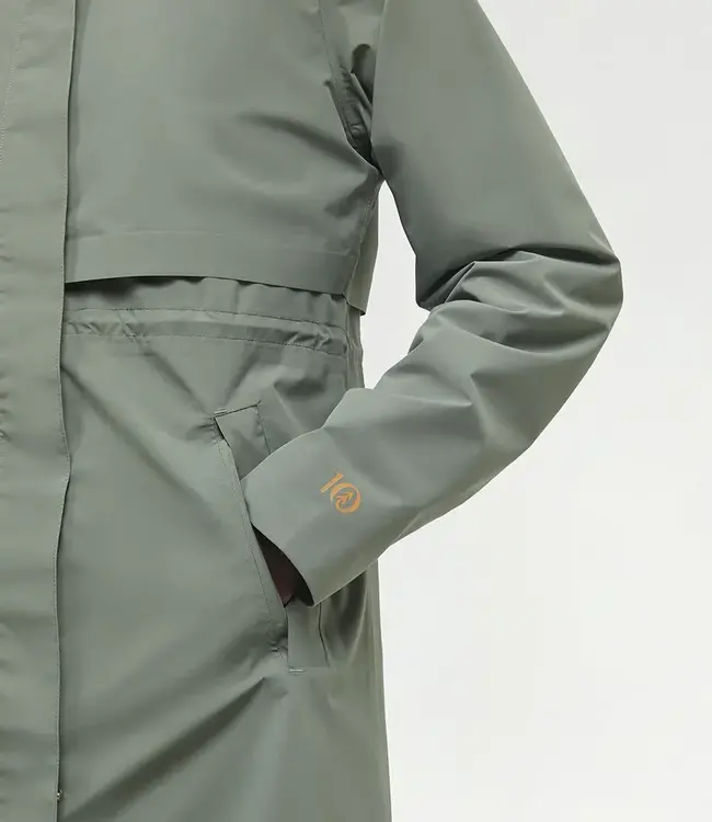 Tentree Nimbus Long Rain Jacket, Agave Green