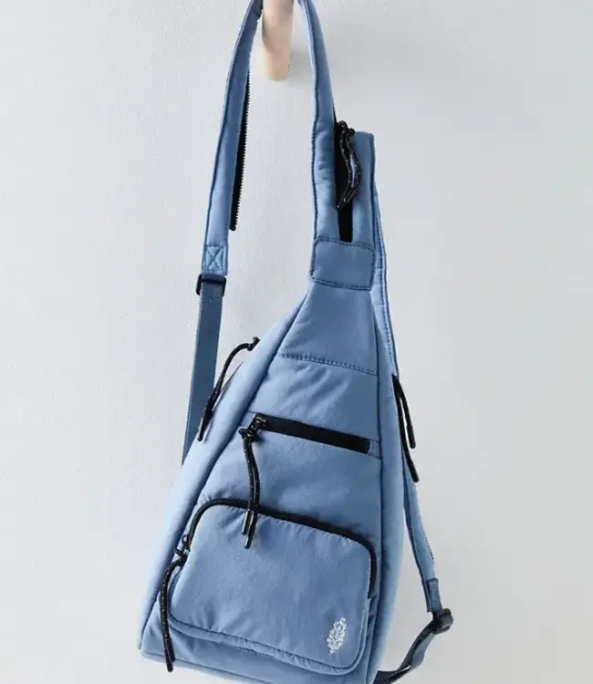 Free People Cakewalk Sling Bag, Coastal Blue