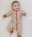 Mebie Baby Bamboo Zipper, Rust Checkered