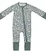 Daisy Bamboo Zipper, Dk Green