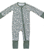 Daisy Bamboo Zipper, Dk Green