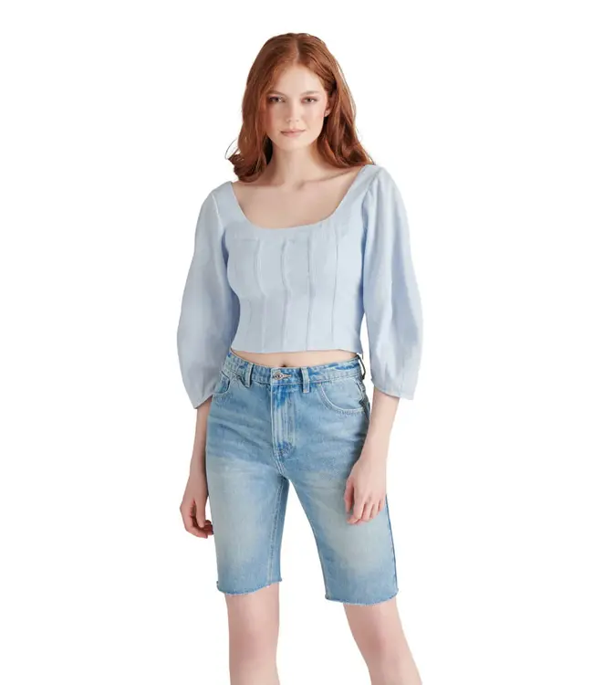 Steve Madden Shay Top, Sky Blue