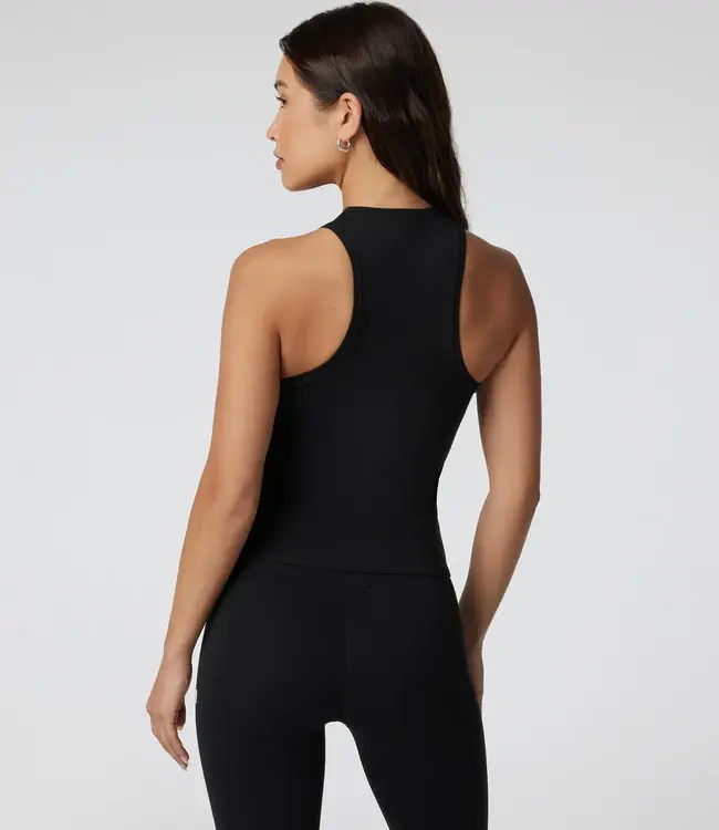 Vuori AllTheFeels Crew Tank, BLK