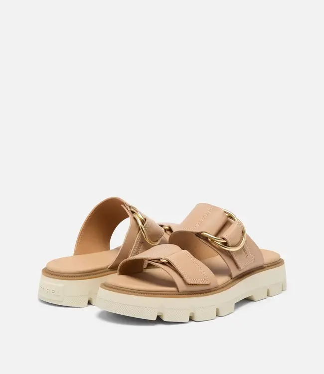 Sorel Rein CB Slide Sandal, Honest Beige/Bleached Ceramic