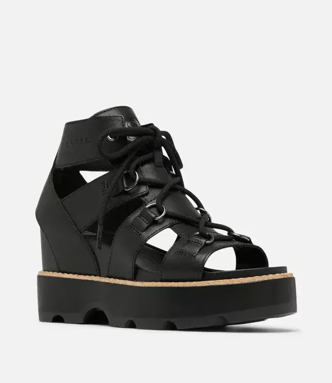Sorel Joanie IV Lace Wedge, Black/Black