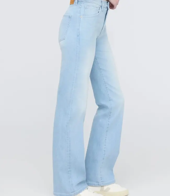 Du/er Performance Denim HR Straight, 31, Sun Faded Blue