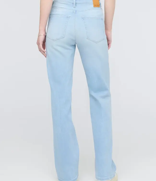 Du/er Performance Denim HR Straight, 31, Sun Faded Blue