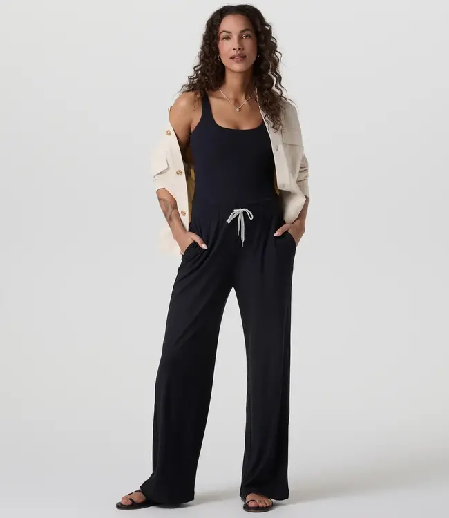Vuori Pose Scoop Jumpsuit, BLK
