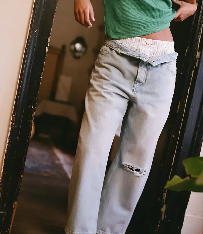 Free People Day To Day Boxers, Ivory Combo