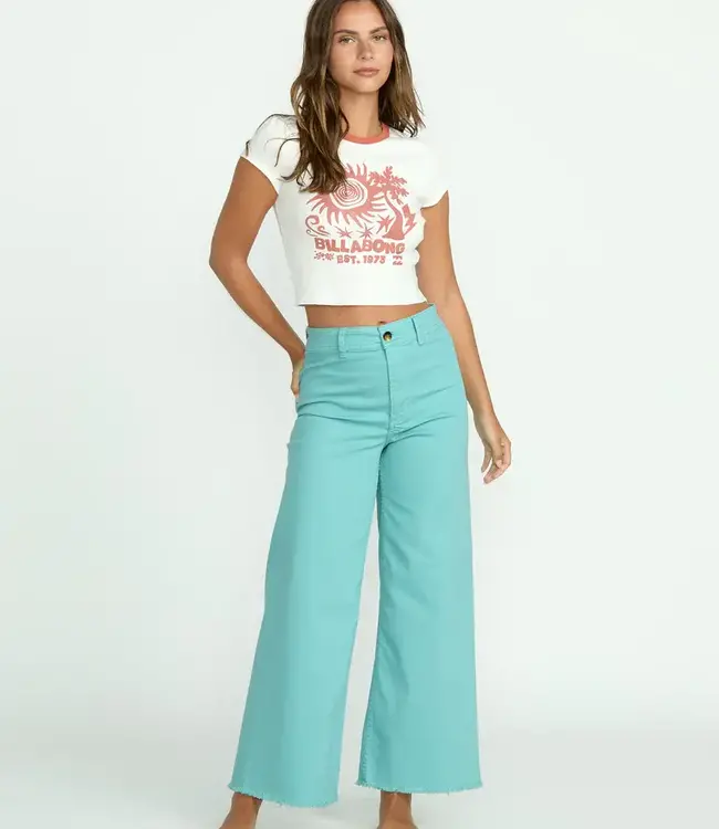 Billabong Free Fall Twill Pants, Misty Blue