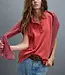 Free People Keep On Polo, Fiery Red