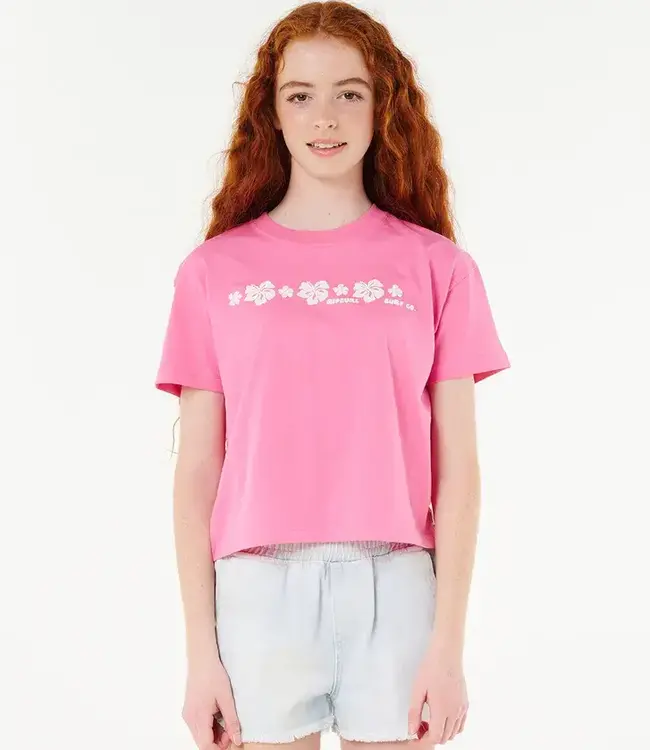 Rip Curl Neon Isles Crop Tee (8-14 years)