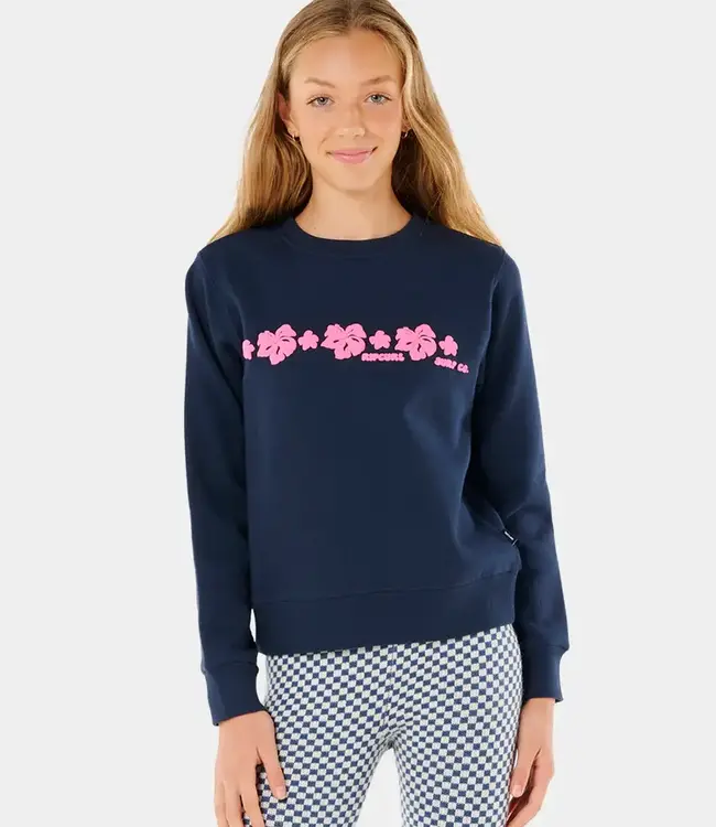 Rip Curl Neon Isles Hibiscus Crew  (8–14 years)