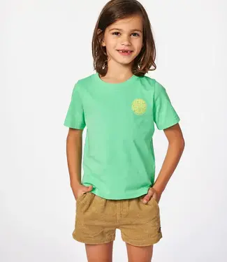 Rip Curl Wetsuit Icon Tee (1-8 years), Neon Green