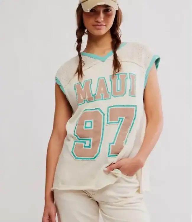 Free People Hawaii Vibes Tee, Ivory