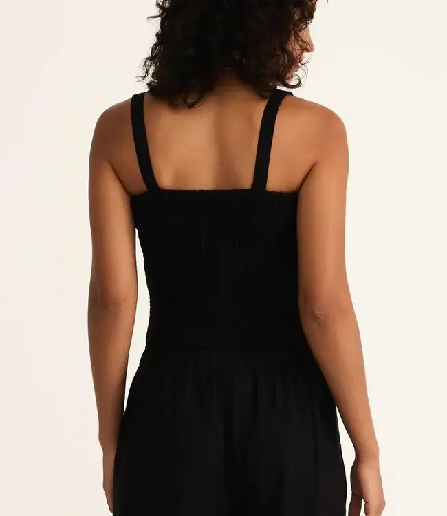 ZSupply Amelie Linen Top, Black