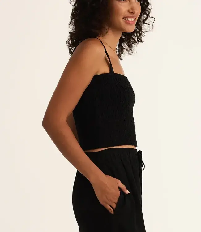 ZSupply Amelie Linen Top, Black