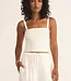 ZSupply Amelie Linen Top, White