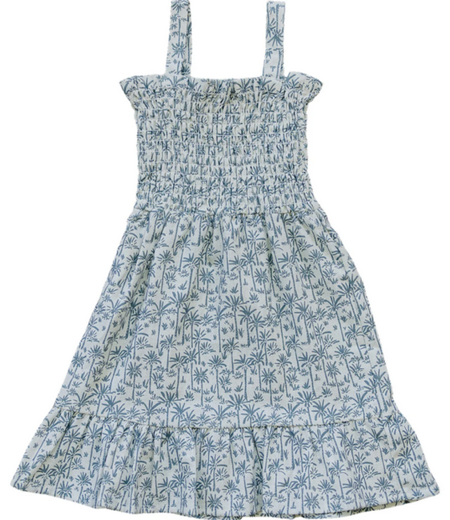 Linen Dress, Palm Tree