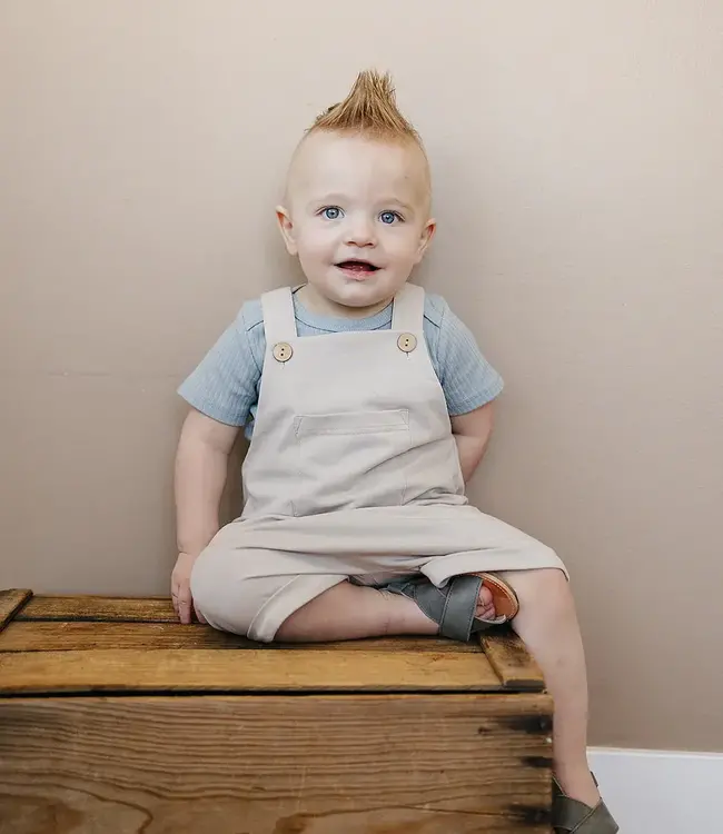 Ribbed Bodysuit, Dusty Blue