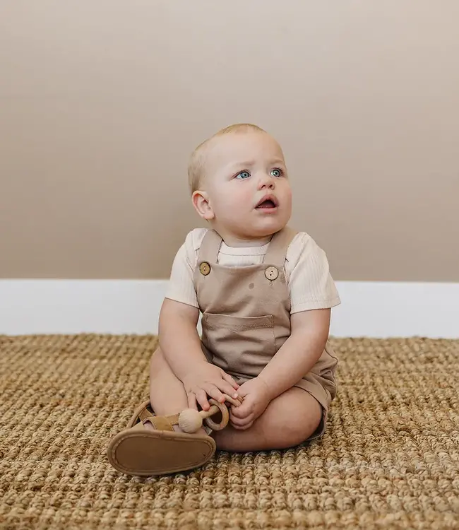 Ribbed Bodysuit, Cream
