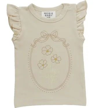 Floral Framed Ruffle Tee