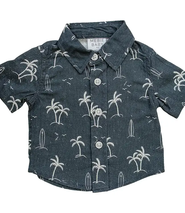 Button Up Shirt, Navy Surfer