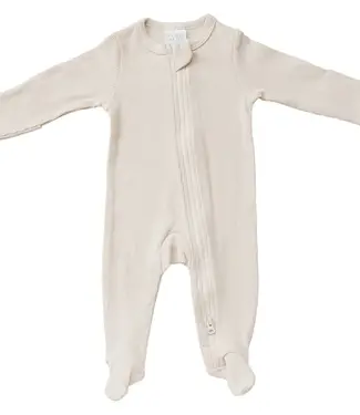Ribbed Zipper, Vanilla
