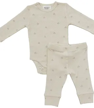 Pointelle Set, Cream Tulip