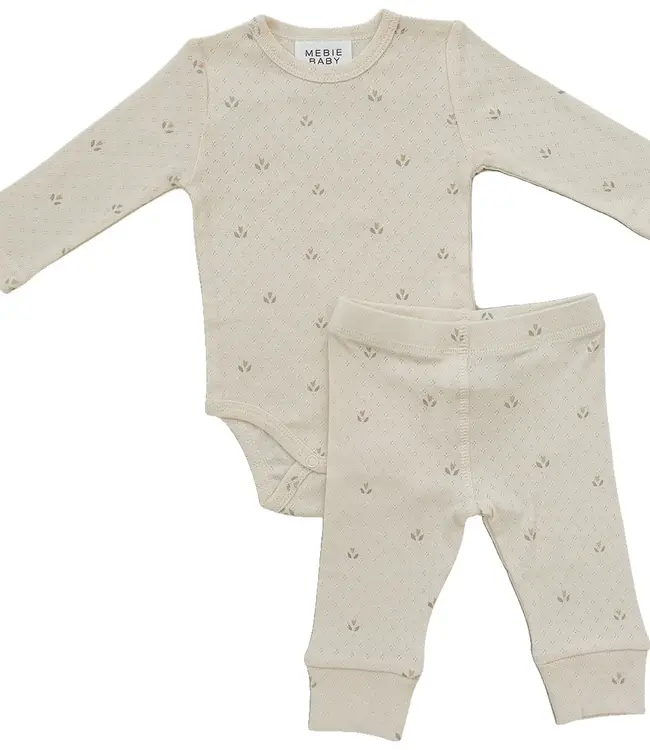 Pointelle Set, Cream Tulip