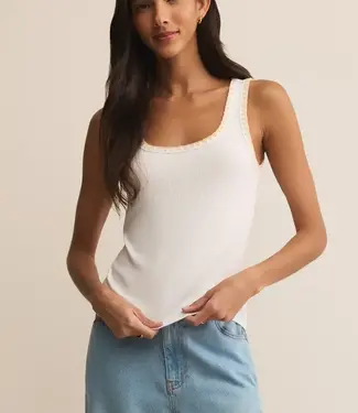 ZSupply Jaidynn Rib Tank, White